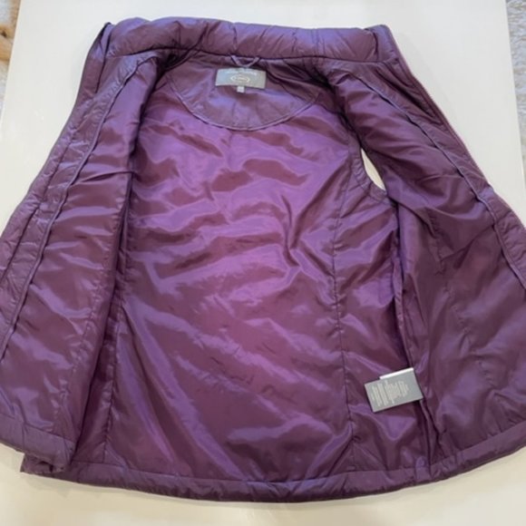Denver Hayes Dark Purple Puffer Vest with High Collar ~ Size M ~ NWOT - Picture 5 of 16